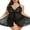 1# Black, variant on LapaPlus Women Plus Size Lingerie Lace Chemise Babydoll Sleepwear XL-5XL