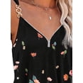 thumbnail image 4 of FASHIONWT Women Summer Chain Spaghetti Strap Vest Casual Floral Print Camisole Sun Top, 4 of 4