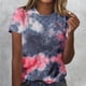 thumbnail image 3 of Tops de Cuello Redondo para las Mujeres de Manga Corta Impresa Casual, Camiseta de Moda para Uso Diario Y de Fiesta, 3 of 5