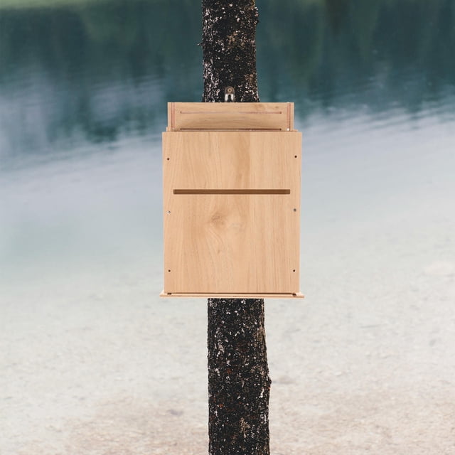HOOWIFFY Handcrafted Bat Shelter for Courtyard with Wooden Construction and Simple Installation Hanging Feature