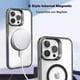 thumbnail image 4 of Funda TEKKU GStyle para iPhone 15 PRO Transp Negro compatible con MagSafe, 4 of 6