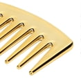 thumbnail image 3 of Peignes à dents larges sans manche, peigne démêlant pour cheveux, grand peigne de salon pour shampoing, pour hommes et femmes, doré, 3 of 4