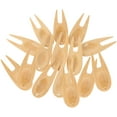 thumbnail image 3 of SHISUYAN 15Pcs Bamboo Golfs Divot Forks Portable Divot Tools Fairway Trimmer (Khaki), 3 of 9