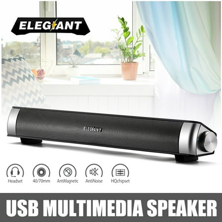 ELEGIANT MIDAS-2.0 USB Power Sound Bar Multimedia Speaker with LED Monitor For Smart Phone Computer Desktop sound box PC Laptop