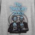 thumbnail image 2 of Twilight Zone The Masks Women's Heather Gray Cropped Tee-XL, 2 of 3
