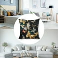 thumbnail image 3 of Butterflies stars painting Linen toss pillowcase Decoration pillowcase Gift preferred 24x24" Cushion cover 1 set Sofa pillowcase Sofa bedroom living room car, 3 of 8