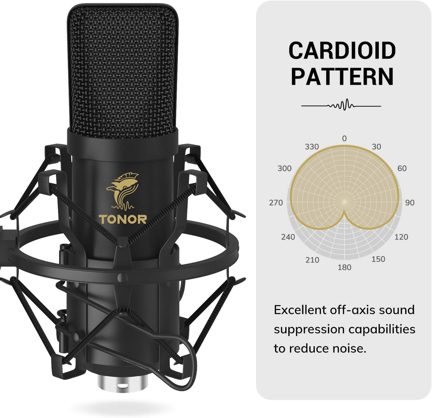 TC20 XLR Condenser Microphone Kit with  Arm Shock Mount for Studio Recording Podcasting