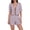 Light Purple, variant on Musuos Women 2 Piece Plaid Print Outfits Tie Front Short Sleeves T-Shirt and Elastic Waist Shorts Summer Clothing Club Streetwear