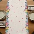 thumbnail image 5 of Table Runners 72 Inches Long Dress Scarves, Spring Gnomes Farmhouse Kitchen/Dining Table Runner, Coffee Tablerunners, Farmhhouse Floral Botanical Rustic 18x72 Inch, 5 of 9