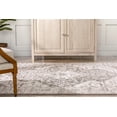 thumbnail image 4 of Well Woven Monzala Brown Persian Floral Medallion Indoor Area Rug 5x7 (5'3" x 7'3"), 4 of 8