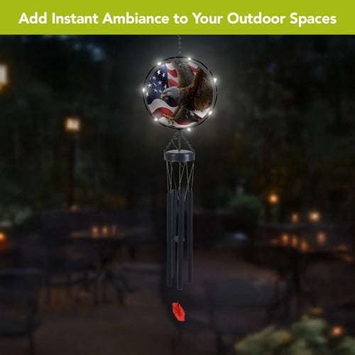 Briarwood Lane Freedom Eagle Illuminated Wind Chime