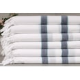 thumbnail image 2 of Personalized Towels, Custom Towel, White-Navy Blue Towel, Striped Towel, 40x71 Inches Wedding Favor, Warm Towel, Fitness Towel,, 2 of 9