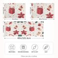 thumbnail image 2 of Yayeee Pillowcase Standard Size Set of 2 Satin Wrinkle Resistant Pillow Case, Red Christmas Gift Pattern, 2 of 8