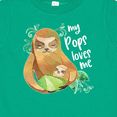 thumbnail image 4 of Inktastic My Pops Loves Me Cute Sloth and Baby Boys or Girls Baby T-Shirt, 4 of 5