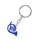thumbnail image 1 of Cuerno Francés, Llavero de Cuerno Con Forma de Llave Azul de Metal Con Caja para decoración de Bolsos, 1 of 7