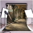 thumbnail image 2 of ABPHOTO Polyester Castle Photography Backdrops 5x7ft Indoor Vintage Stairs Photo Background Vintage House Backdrop Shooting, 2 of 3