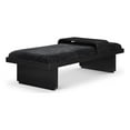 thumbnail image 1 of Meridian Furniture Arlington Black Chenille Fabric Bench, 1 of 17
