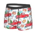 thumbnail image 2 of Disketp Watercolor Red Truck And Fir Tree Men'S Boxer Briefs,Soft And Breathable Cotton Underwear With Comfortflex Waistband, 2 of 9