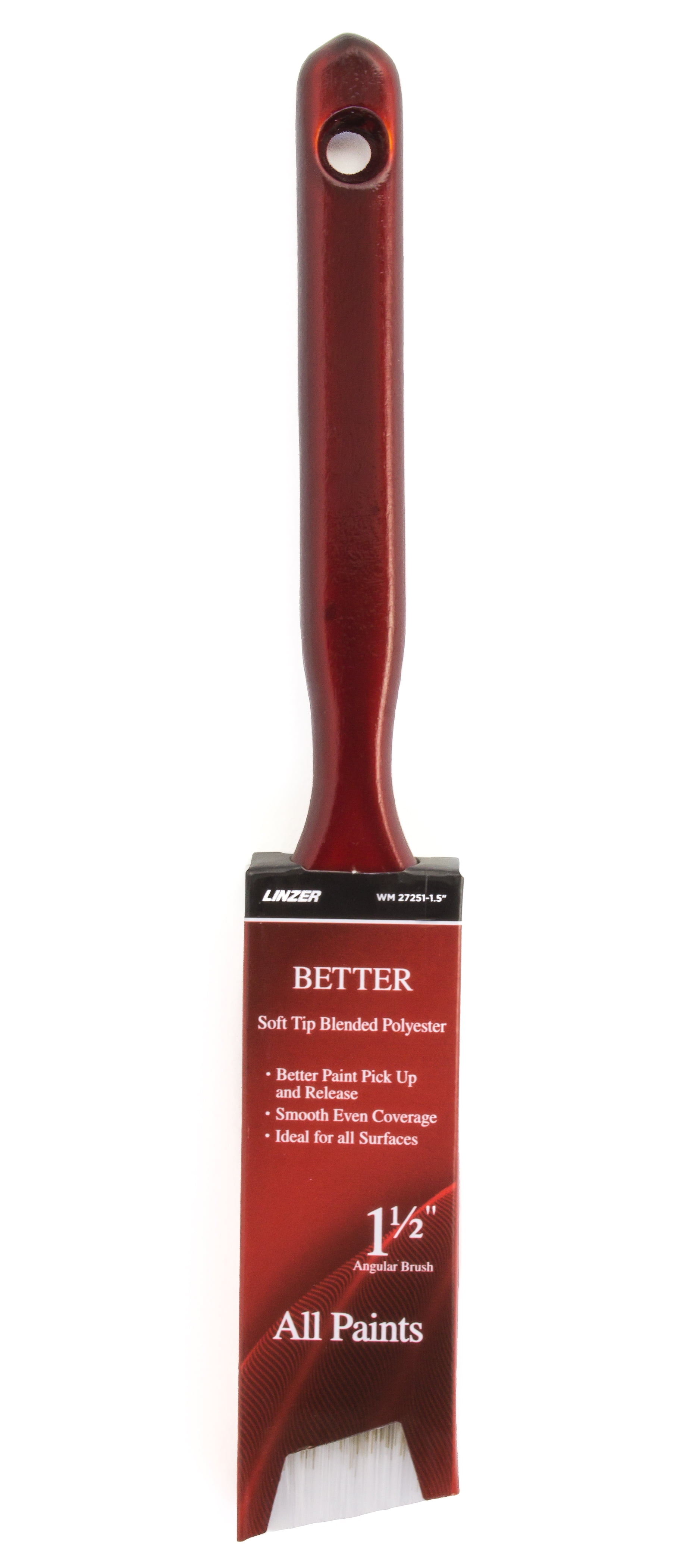 Linzer BETTER 1.5 in. Blended Polyester Angle Sash Paint Brush