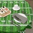 thumbnail image 4 of Football Round Tablecloth 70 Inch Rugby Football Pattern Circle Table Cloth Green Table Cover Washable Polyester Indoor Decorations for Home Kitchen Dinning Party, 4 of 6