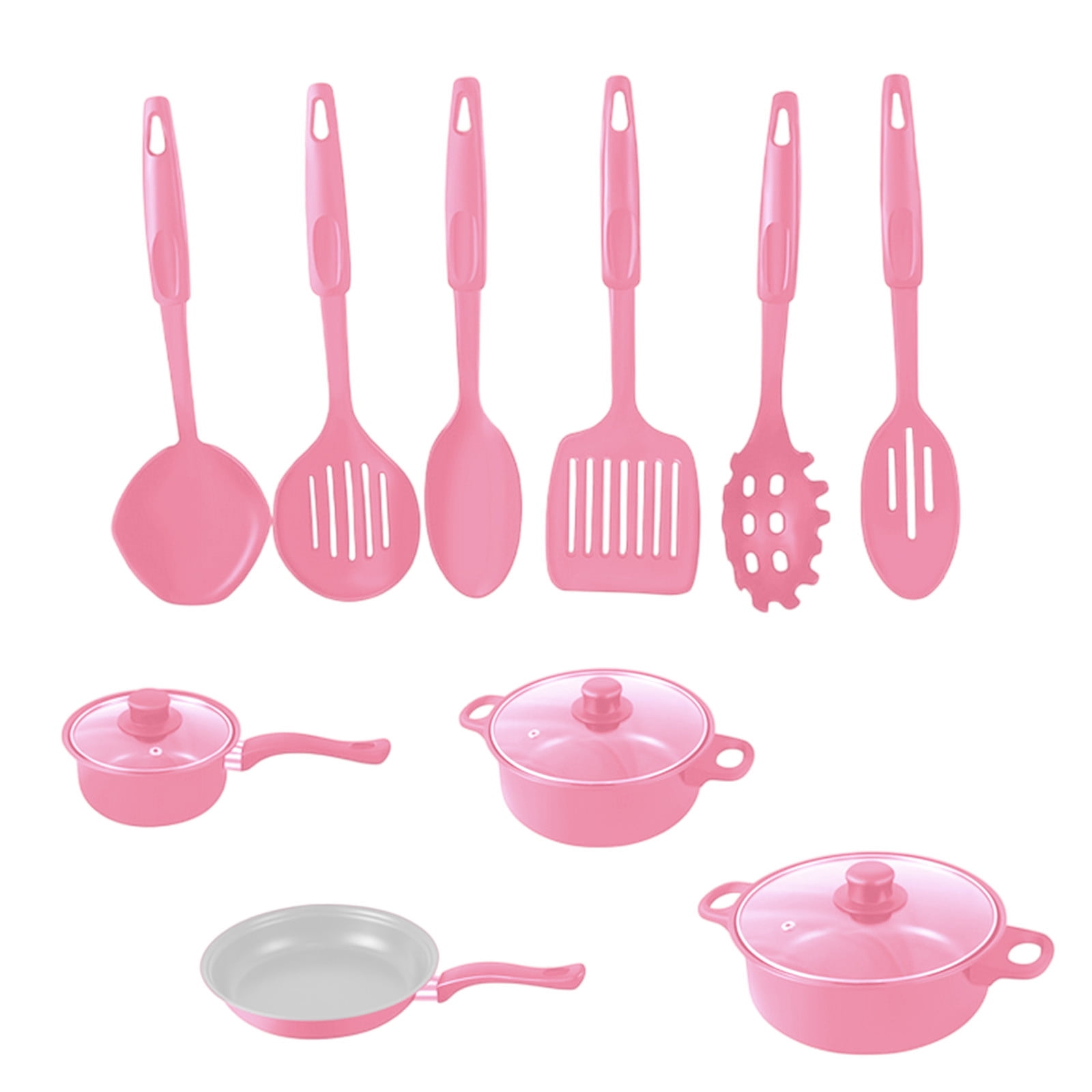 Fasiaou 13-Piece Pots and Pans Set, Nonstick Cookware Set, Pots and Pans,Easy Clean Kitchen Cookware Set, Eco-friendly, Perfect for RV and kitchen use(Pink)