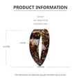 thumbnail image 3 of Wide Tortoise Shell Headband with Teeth for Women, 1.5in No Slip Acetate Retro Plastic, 90s Fashion Style, 3 of 7