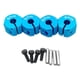 thumbnail image 3 of 4 piezas 1:10 Escala Hexagonal Cubos de rueda Piezas de actualización para SCX10 CC01 Wraith 90027 90034 RC Racing Car Accesorios Piezas mm azul Sunnimix Adaptador hexagonal para cubo de rueda, 3 of 8