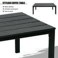 thumbnail image 5 of Aukfa 4 Pieces Patio Garden Conversation Set, Metal Outdoor Furniture Set with Cushions, Black, 5 of 10