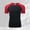 Red Tee, variant on Adeawade Mens T Shirt Round Neck Tight Fitting Training Sports Fitness Running Sweat Wicking Quick Drying Short Sleeved T Shirt Top Handsomen Wear Black L