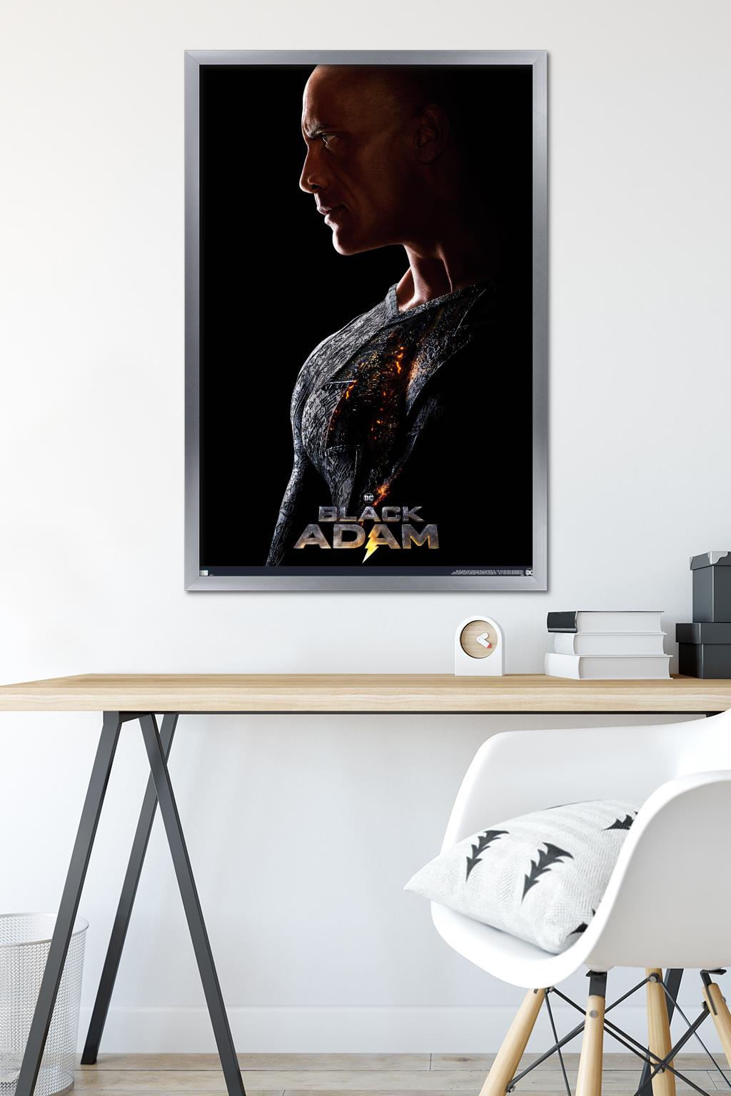 DC Comics Movie Black Adam - Profile One Sheet Wall Poster, 22.375" x 34" Framed