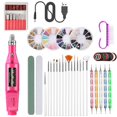 thumbnail image 1 of Armor Sharpener Nail Art Kit, kits de decoración de uñas, con 15 pinceles, 5 bolígrafos de puntos, 10 cintas de rayas, 3 cajas de diamantes de imitación para uñas, kit profesional de accesorios para decoración de uñas JM, 1 of 4