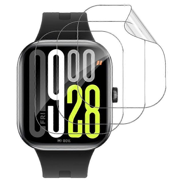 3Pcs For Xiaomi Redmi Watch 5 TPU Watch Screen Protector Anti Scratch HD Clear Hydrogel Film