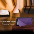 thumbnail image 4 of Nalacover Case Compatible with iPhone 7 / 8 / SE 2020 / SE 2022, Wallet Case with Hidden Card Holder, withKickstand Card Slots Classic PU Cowhide Leather Cover for Men Women Girls,Purple, 4 of 10