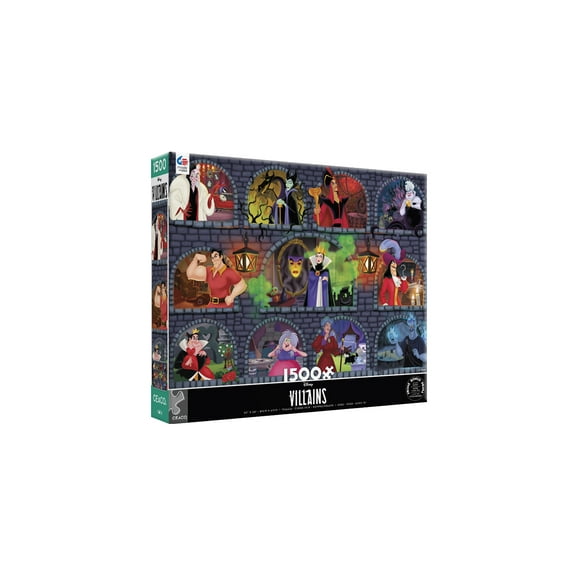 Ceaco Disney Villains Underground 1500-Piece Interlocking Jigsaw Puzzle