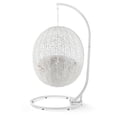 thumbnail image 6 of Swing Lounge Chair, Sunbrella, White, Modern Contemporary Urban Design, Outdoor Patio Balcony Cafe Bistro Garden Furniture Hotel Hospitality, 6 of 8