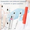 thumbnail image 2 of ONiLAB, Juego de 3 pipetas de laboratorio, 2 ml azul, 10 ml verde, 25 ml rojo, se ajusta a pipetas de pl&aacute;stico o vidrio, 2 of 7