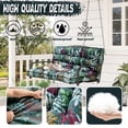 thumbnail image 5 of Replacement Cushions for Outdoor Swing, Swing Replacement Cushions Thicken 4" with Backrest, Waterproof Bench Cushions for Patio Furniture Porch Swing Cushions (Green Flowers), 5 of 7