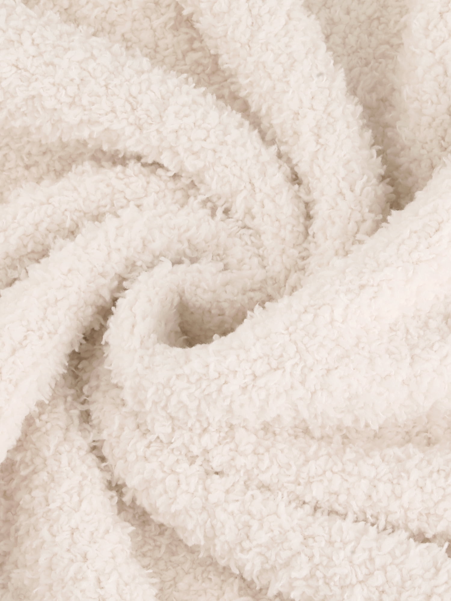DARING DIVA Women's Fleece Fuzzy Sleepwear Winter Button Down Pajama Sets M Beige
