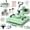 Green, variant on DKMOCO 8-in-1 Heat Press Machine, 15''x15'' Heat Transfer Sublimation with 30oz Tumbler Press, 360° Swing Away, LED Digital Temp Control, Teflon-Coated Heat Plate for Mugs Hat Plate Cap DIY, Green