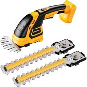 Hedge Trimmer Cordless Compatible with DEWALT 20V MAX Battery (No Battery), Electric Hedge Trimmer Cordless Grass Trimmer, Bush Trimmer Grass Shears Handheld for Yard, Garden, Lawn
