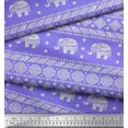 thumbnail image 2 of Soimoi Rayon Fabric Aztec & Tribal Elephant Animal Fabric Prints By Yard 56 Inch Wide, 2 of 3