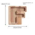 thumbnail image 2 of SDNall Personalized Wooden Name Money Box Wooden Deposit Box Twenty Six English Letters, 2 of 9