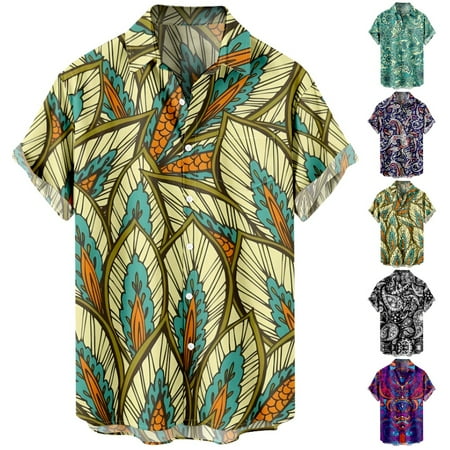 

Unisex Collared Button Down Shirt & Top Comfortable Lightweight Bowling Shirts Up to 8XL