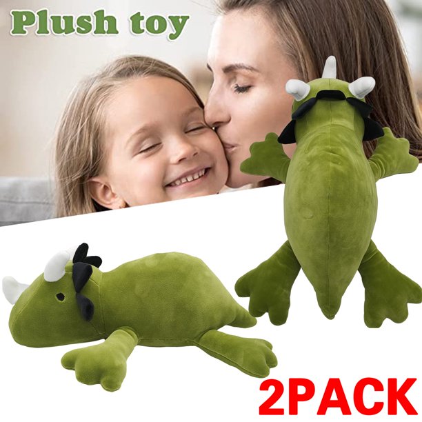 2 PACK Dinosaur Heavy Plush Dinosaur Heavy Stuffed Animals Weighted