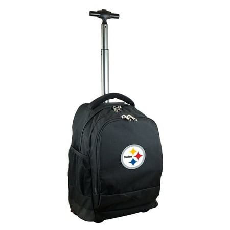 Pittsburgh Steelers 19'' Premium Wheeled Backpack - Black - No