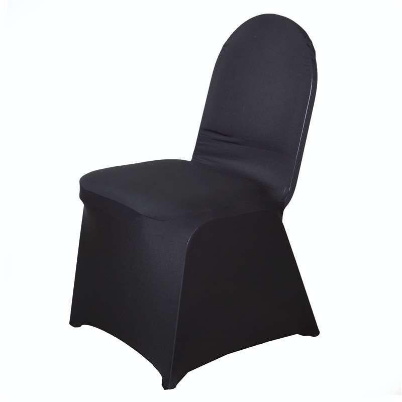 Malayas Chair Covers 50 Pcs Polyester Spandex Lycra Covers for Dining Chairs Thickening Stretchy Slipcover Removable for Wedding Banquet Party Anniversary Decoration Arched Shaped