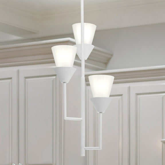 Luxury Cottagecore Pendant, White Plaster, UHP5046