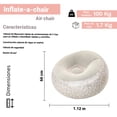 thumbnail image 2 of Sillón Inflable Puff Gris Bestway Interiores y Exteriores Plástico, 2 of 4
