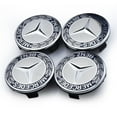 thumbnail image 1 of 4-pack Alloy Wheel Center Hub Caps Size 75mm Benz Dark Blue, 1 of 3