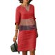 thumbnail image 1 of VISgogo, vestido informal para mujer, estampado de retazos, manga corta, cuello en V, diseño, ropa de calle de playa, vestido suelto VISgogo  moda, 1 of 5